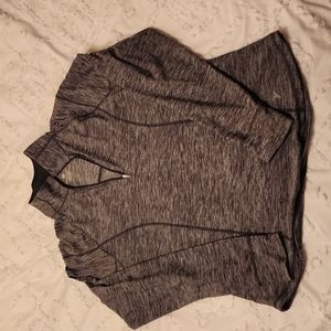 Active By Old Navy Grey Heather 1/4 zip with thumb holes.  Size XL
